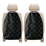 Black Cheshire Cat Pattern Print Car Seat Organizers