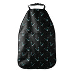 Black Cheshire Cat Pattern Print Car Seat Organizers