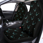 Black Cheshire Cat Pattern Print Universal Fit Car Seat Covers