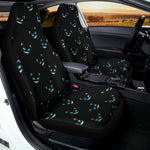 Black Cheshire Cat Pattern Print Universal Fit Car Seat Covers