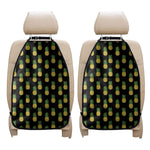 Black Cute Pineapple Pattern Print Car Seat Organizers