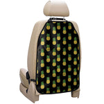 Black Cute Pineapple Pattern Print Car Seat Organizers