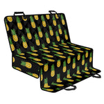 Black Cute Pineapple Pattern Print Pet Car Back Seat Cover