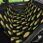 Black Cute Pineapple Pattern Print Pet Car Back Seat Cover