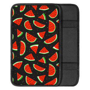 Black Cute Watermelon Pattern Print Car Center Console Cover