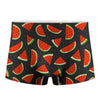 Black Cute Watermelon Pattern Print Men's Boxer Briefs