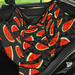 Black Cute Watermelon Pattern Print Pet Car Back Seat Cover