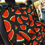 Black Cute Watermelon Pattern Print Pet Car Back Seat Cover