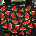 Black Cute Watermelon Pattern Print Pet Car Back Seat Cover