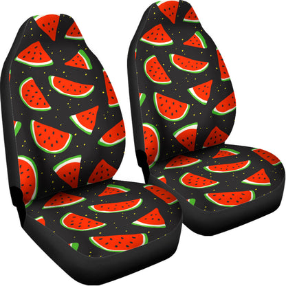 Black Cute Watermelon Pattern Print Universal Fit Car Seat Covers