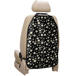 Black Daisy Floral Pattern Print Car Seat Organizers