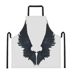 Black Demon Wings Print Apron