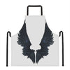 Black Demon Wings Print Apron