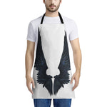 Black Demon Wings Print Apron