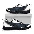 Black Demon Wings Print Black Running Shoes