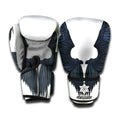 Black Demon Wings Print Boxing Gloves
