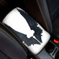 Black Demon Wings Print Car Center Console Cover