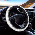 Black Demon Wings Print Car Steering Wheel Cover