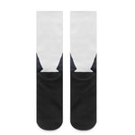 Black Demon Wings Print Crew Socks