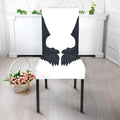 Black Demon Wings Print Dining Chair Slipcover