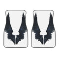 Black Demon Wings Print Front Car Floor Mats