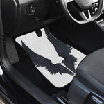 Black Demon Wings Print Front Car Floor Mats