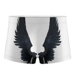 Black Demon Wings Print Men's Boxer Briefs