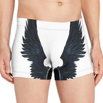 Black Demon Wings Print Men's Boxer Briefs