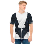 Black Demon Wings Print Men's T-Shirt