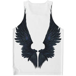 Black Demon Wings Print Men's Tank Top