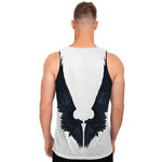 Black Demon Wings Print Men's Tank Top