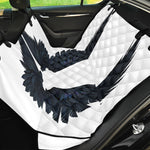 Black Demon Wings Print Pet Car Back Seat Cover
