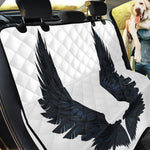 Black Demon Wings Print Pet Car Back Seat Cover