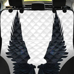 Black Demon Wings Print Pet Car Back Seat Cover