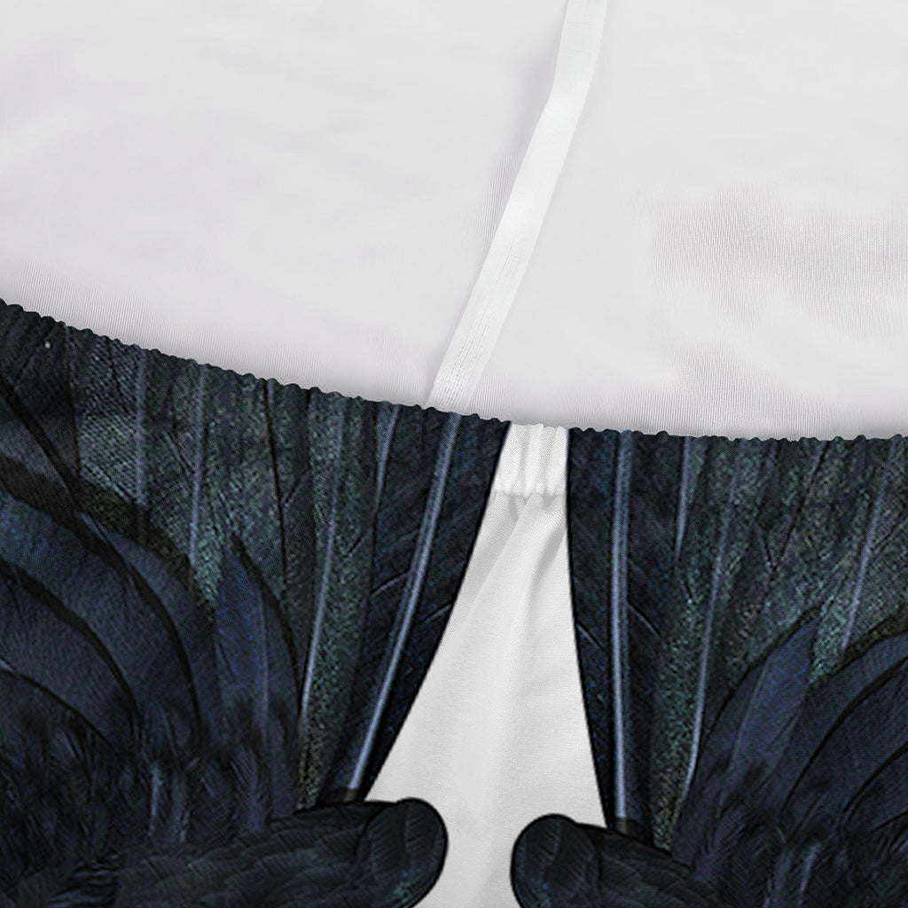 Black Demon Wings Print Sofa Cover