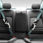 Black Demon Wolf Print Car Seat Belt Covers