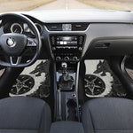 Black Demon Wolf Print Front Car Floor Mats
