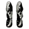 Black Demon Wolf Print Muay Thai Shin Guard