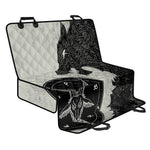 Black Demon Wolf Print Pet Car Back Seat Cover