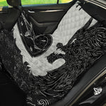 Black Demon Wolf Print Pet Car Back Seat Cover