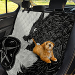 Black Demon Wolf Print Pet Car Back Seat Cover