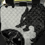 Black Demon Wolf Print Pet Car Back Seat Cover