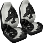 Black Demon Wolf Print Universal Fit Car Seat Covers