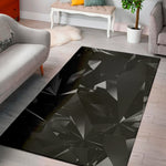 Black Diamond Print Area Rug
