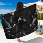 Black Diamond Print Beach Sarong Wrap