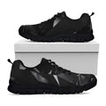 Black Diamond Print Black Running Shoes