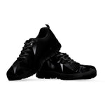 Black Diamond Print Black Sneakers