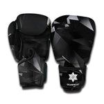 Black Diamond Print Boxing Gloves