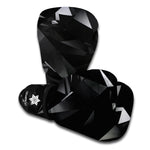 Black Diamond Print Boxing Gloves