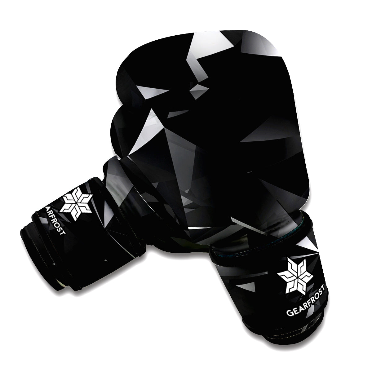 Black Diamond Print Boxing Gloves